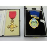 The Most Excellent Order of The British Empire, in case of issue and Chairman's Medallion for