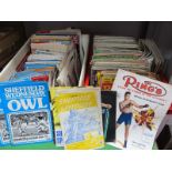 Wisden Cricket Monthly, other cricket and football magazines, 'The Ring', Sheffield Wednesday