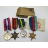 A WWII And Later Group of Four Medals, comprising War Medal, Burma Star, 1939-45 Star and