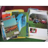 A Quantity of 1970's and Later Car Brochures Relating to Renault, and a small number of Landrover