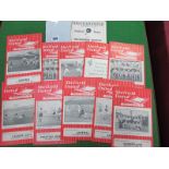 Sheffield United 1955-6 Programmes, eleven issues including v. Wolves, 2nd May