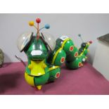 A 1960's Plastic Clockwork Caterpillar, 35cm long, possibly by Cragston.