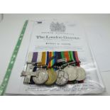 A Gallantry Group of Six Medals, comprising of Military Cross, WWI War MID Oak Leaf, War and Victory