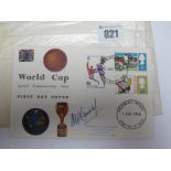 An Alf Ramsey Autograph, blue ink signed on a World Cup 1996 first day cover, franked 1st June