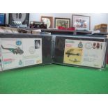 A Collection of Over Eighty Predominantly Military Themed Flown Covers, First Day Covers, many