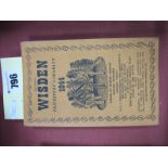 Wisden Cricketers Almanack 1944, with limp cloth cover.