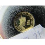 2018 Alderney Coronation Jubilee Gold Proof Quarter Sovereign, accompanied by Certificate of