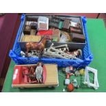 A Quantity of Mainly 1970's Dolls House Furniture and Accessories, some Lundby noted.