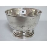 A Hallmarked Silver Bowl, (marks rubbed) "Tractor Ploughing Competition (open) at Freece Hall Weeton