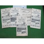 Sheffield United 1951-2 Programmes v. Blackburn, Notts County, Q.P.R, Sheffield Wednesday,