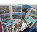 A Large Quantity of 1970's and Later Picture Postcards, in four albums and loose, mainly of
