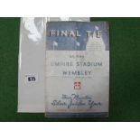 1935 F.A. Cup Final Programme Sheffield Wednesday v. West Bromwich Albion, (creases to cover,