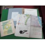 A WWII Period RAF Navigators Badge, RAF Air Crew lecture notes, observers planisphere of star