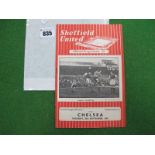 Sheffield United 1954-5 Programme v. Chelsea.