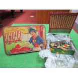 An Original Early XX Century Peak Freans Coconut Shies Tin/Game, game components in tin, but missing