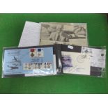 Three First Day/Flown Covers All With a Douglas Bader Theme, including First Day Cover dated 29th