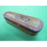 An Original Macfarlane Lang and Co Biscuit Tin, in the form of a Violin case, appears complete 325cm