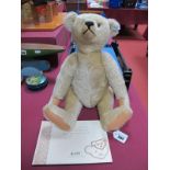 A Modern Steiff Teddy Bear '1907 Blond', 45cm high, with paperwork.