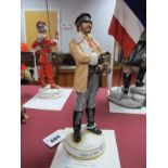 A Michael J Sutty China Figure of 'Officer 20th Foot 1855', from the period uniforms of the