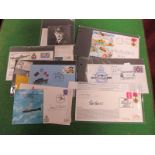 A Collection of Seven Military Themes Covers, signed by Flight Lieutenant W. Reid (VC), Group