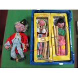 Three Original Pelham Puppets, including harder to find 'Magician'.