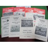Sheffield United 1954-5 Programmes v. Everton, Leicester, Manchester City, Sheffield Wednesday,