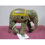 A Mid XX Century Tinplate Clockwork Elephant, Jumbo by Moko.