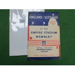 1935-6 England v. Scotland Programme, dated April 4th 1936 (rusty staples).