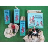 Four Original Britains Lead Figures in 'Picture Pack', one mounted and three foot, including No 915B