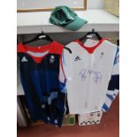 Olympics. G.B. Diving Team Signatures - Tom Daly, Sarah Barrow and Tonia Crouch, black marker signed