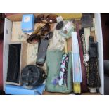 Embroidered Pyjama Case, perfume, purse, fans, etc:- One Tray