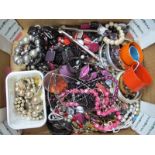 A Quantity of Costume Jewellery:- One Box