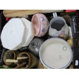 Poole Pottery, Telephone, John Wayne Plates, etc:- One Box