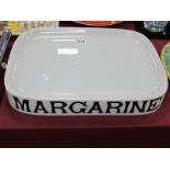 Advertising; Parnall of Bristol Pottery Grocers "Margarine" Dish, 35.5 x 28.5cm.