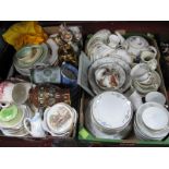 Kokura Japanese Teaware, Susie Cooper, Spode 'Italian' and other plates, jugs, etc:- Two Boxes