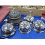 Five Desk Bells, the widest 14.5cm.