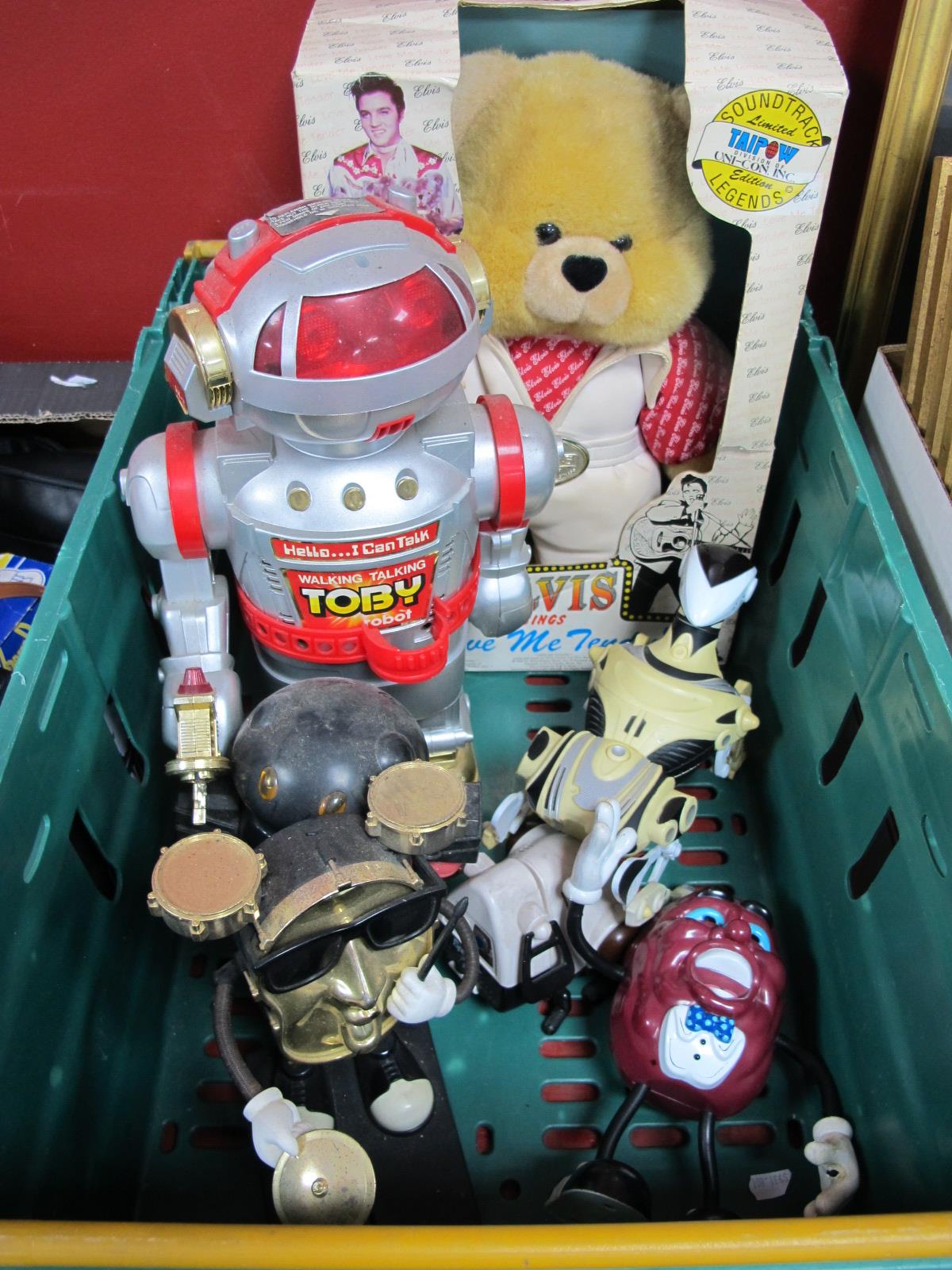 A Quantity of Battery Toys, including Robots.