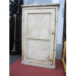Small Pine Cupboard, with single door and and two inner shelves, 43.5cm wide.