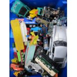 A Large Quantity of Diecast Vehicles by Matchbox. Ertl and Others.