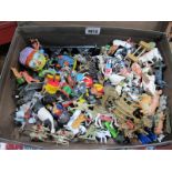 A Quantity of Mid XX Century Lead and Plastic Toy Figures by Britains and Others.