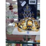 Royal Crown Derby Paperweight 'Madagascan Tortoise' from The Endangered Species Collection,