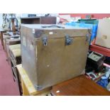 An Early XX Century Travelling Trunk "D.H. Evans & Co, Oxford St. London", with leather handle and