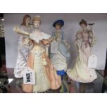 Four Wedgwood Limited Edition Figurines Commissioned by Spink - 'The Royal Wedding', 'The Turn of