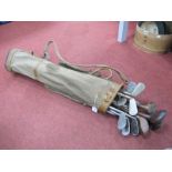 Golf - Seven Hickory Shafted Clubs, including K W Wilson putter, Scottish Jigger, W. Gyler,