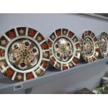 Royal Crown Derby Imari Pattern 1128 Plates, 22cm diameter. (4)