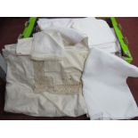 Tablecloths, wool cloth etc:- One Box