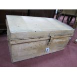 XIX Century Painted Tin Trunk, 70cm wide.