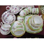 Royal Albert 'Marlborough' Teaware, of thirty pieces; Royal Standard tea for two:- One Tray