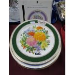 Eight Royal Horticultural Society 'Chelsea Flower Show' Plates, other floral plates. (16)