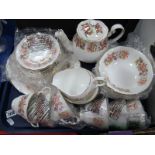 Colclough Floral Teaware, of twenty-seven pieces including teapot.